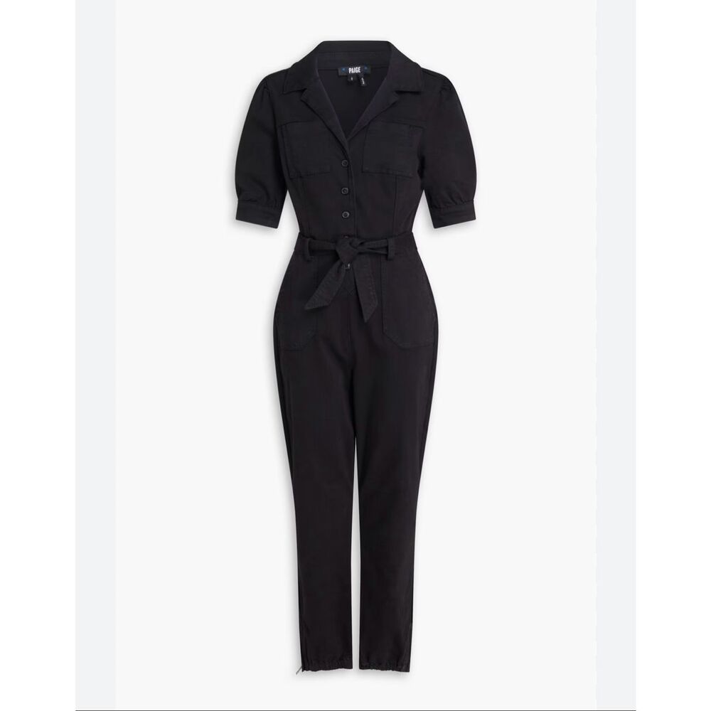 PAIGE Black Utility Jumpsuit - Picture 3 of 14